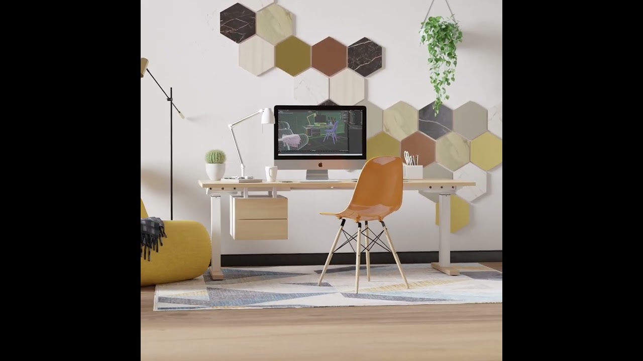 Šešiakampės sienų dekoracijos Hexagon