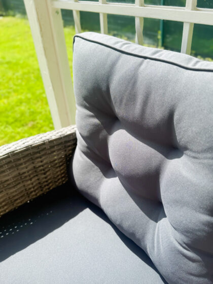 Lauko baldų komplektas „Bianca”, pilkas - Image 5