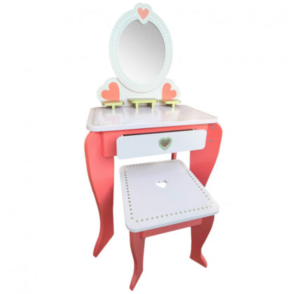 Medinis vaikiškas kosmetinis staliukas „Ieva“