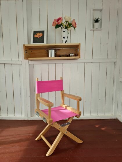 Vaikiška sulankstoma kėdutė, rožinė
