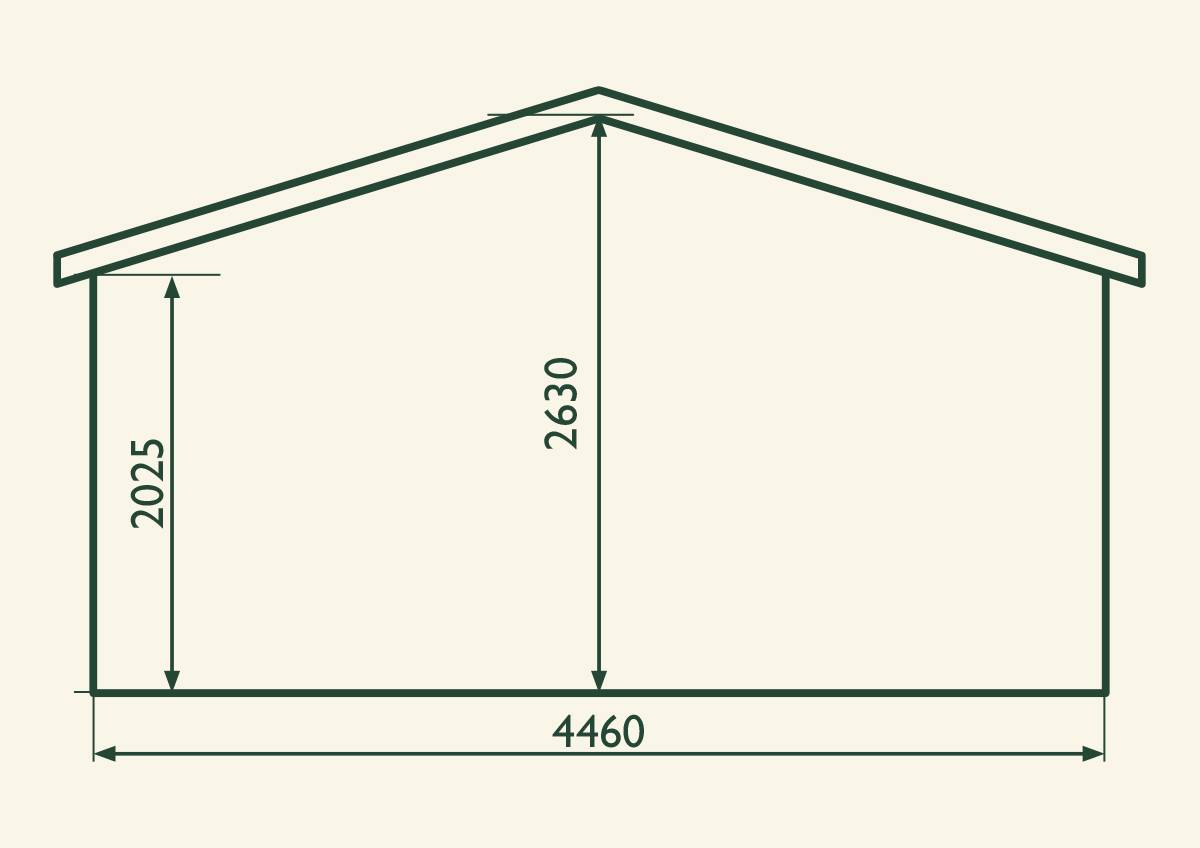 Medinis sodo namelis „Medėja“ 17,3 m2
