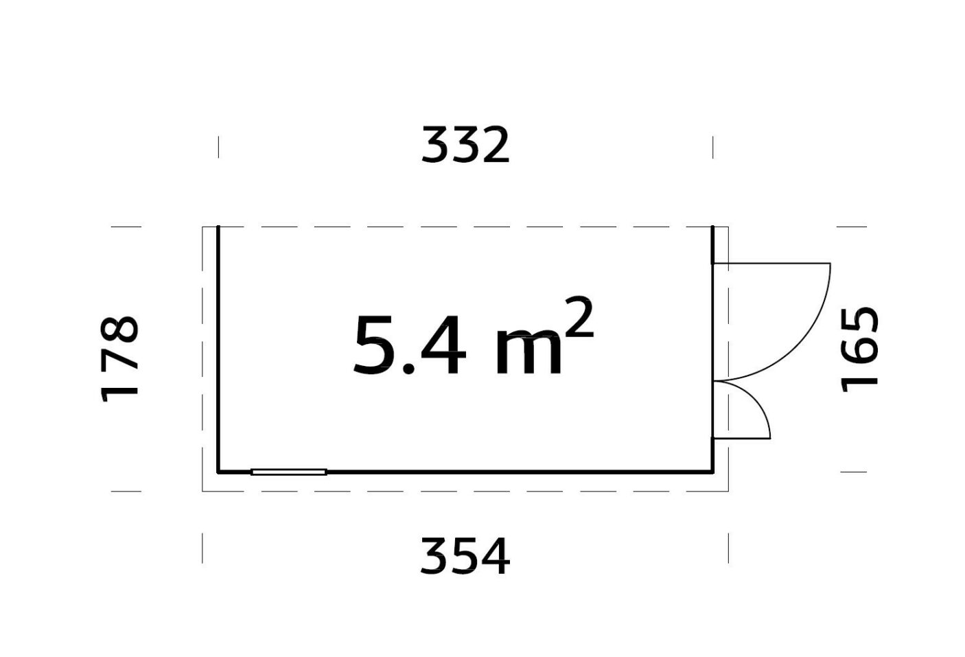 Medinis sandėliukas „Šermuonėlis“ 5,4 m2