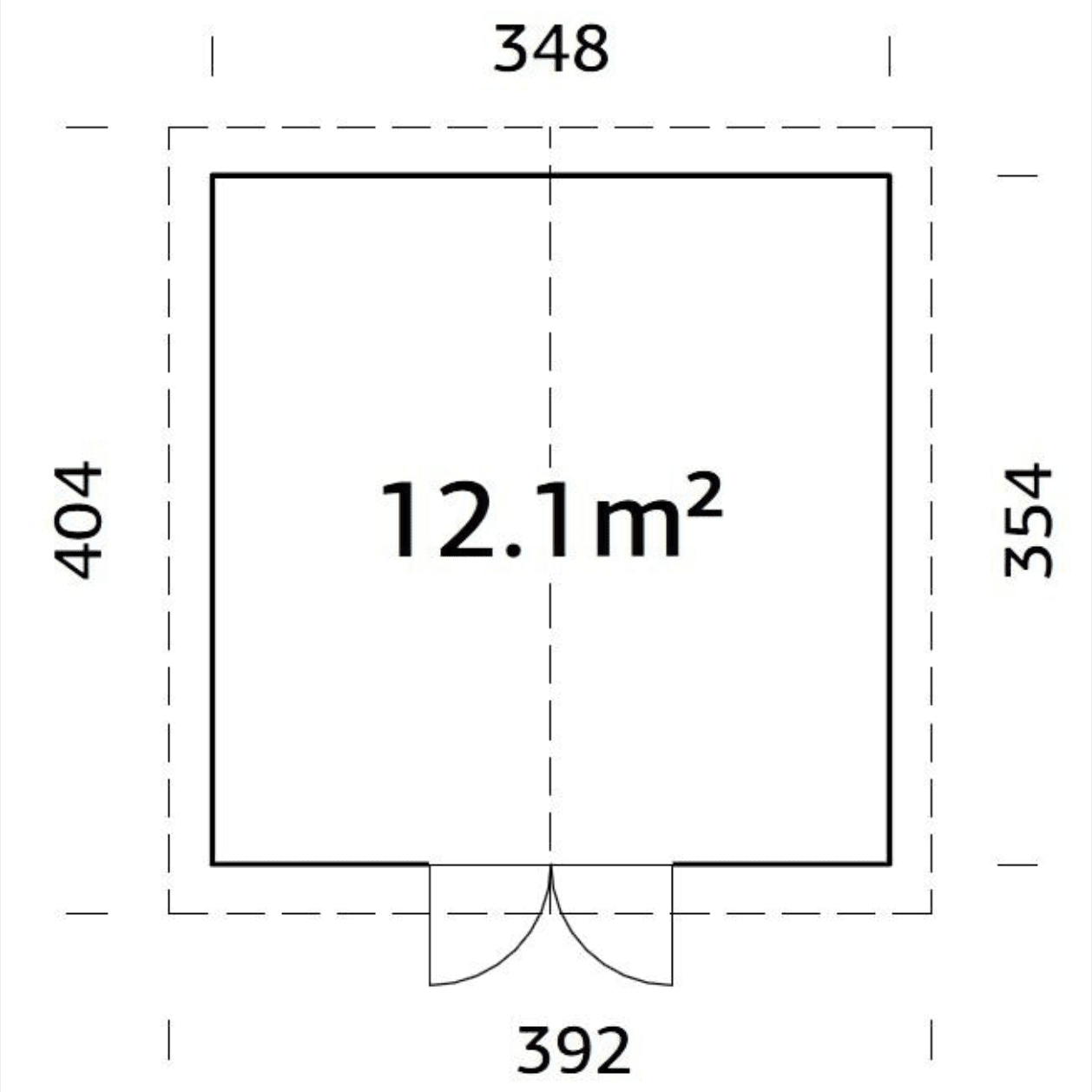 Medinis sandėliukas „Šernas“ 12,1 m2