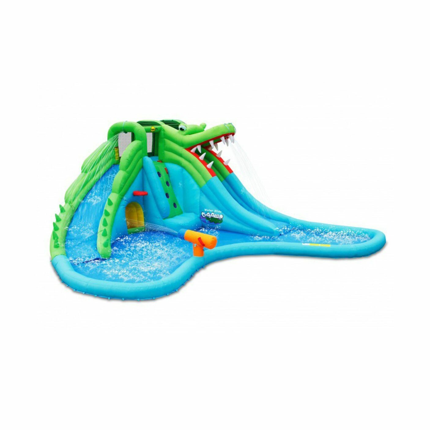 Pripučiamas batutas "Krokodiliukas" su vandens pramogomis