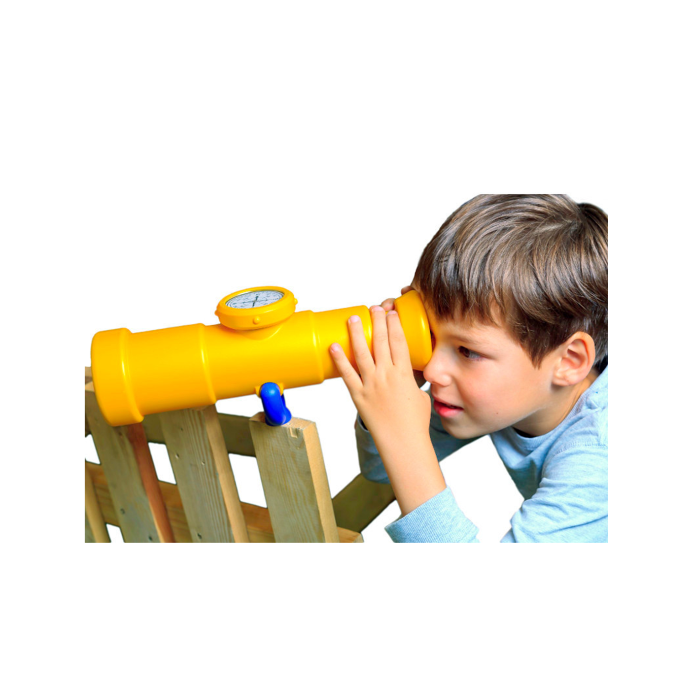 Vaikiškas teleskopas su kompasu (geltonas)