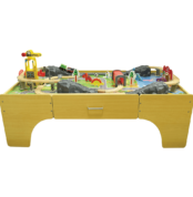 Medinis žaidimų stalas „Dinozaurų miestas“