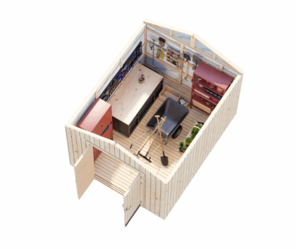 Medinis sandėliukas „Pelėda“ 8,4 m2 - Image 4