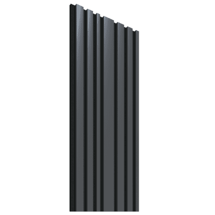 Akustinė lamelių sienelė, 265 x 30 cm, black