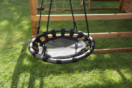 Sūpynės „Gandro lizdas“ 60 cm, juodos - Image 6