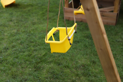 Vaikiškos EKO sūpynės, geltonos - Image 6