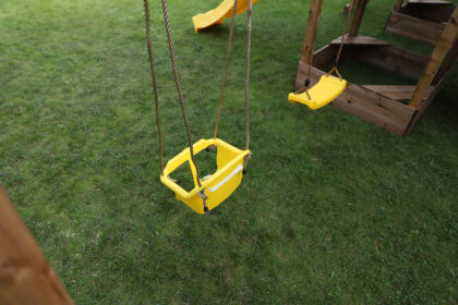 Vaikiškos EKO sūpynės, geltonos - Image 7