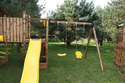 Vaikiškos EKO sūpynės, geltonos - Image 8