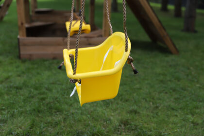 Vaikiškos EKO sūpynės, geltonos - Image 9