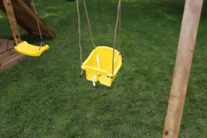 Vaikiškos EKO sūpynės, geltonos - Image 10