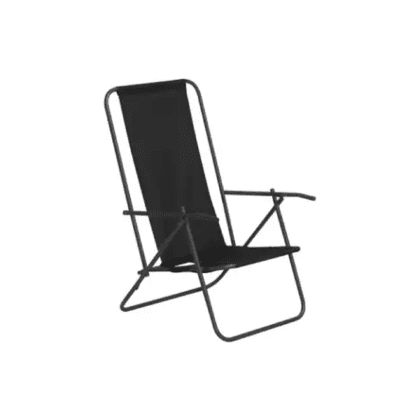 Sulankstoma paplūdimio kėdė "Kopa", juoda