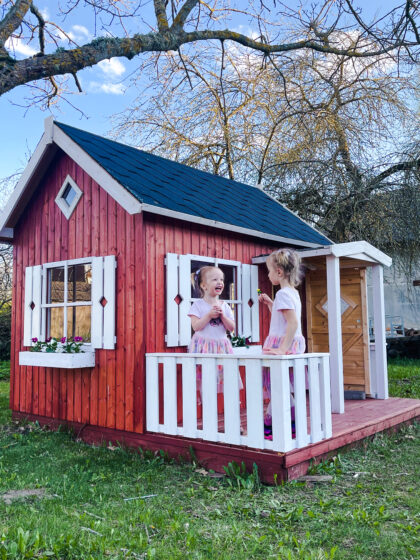Medinis vaikų žaidimų namelis "Geniukas" - Image 3