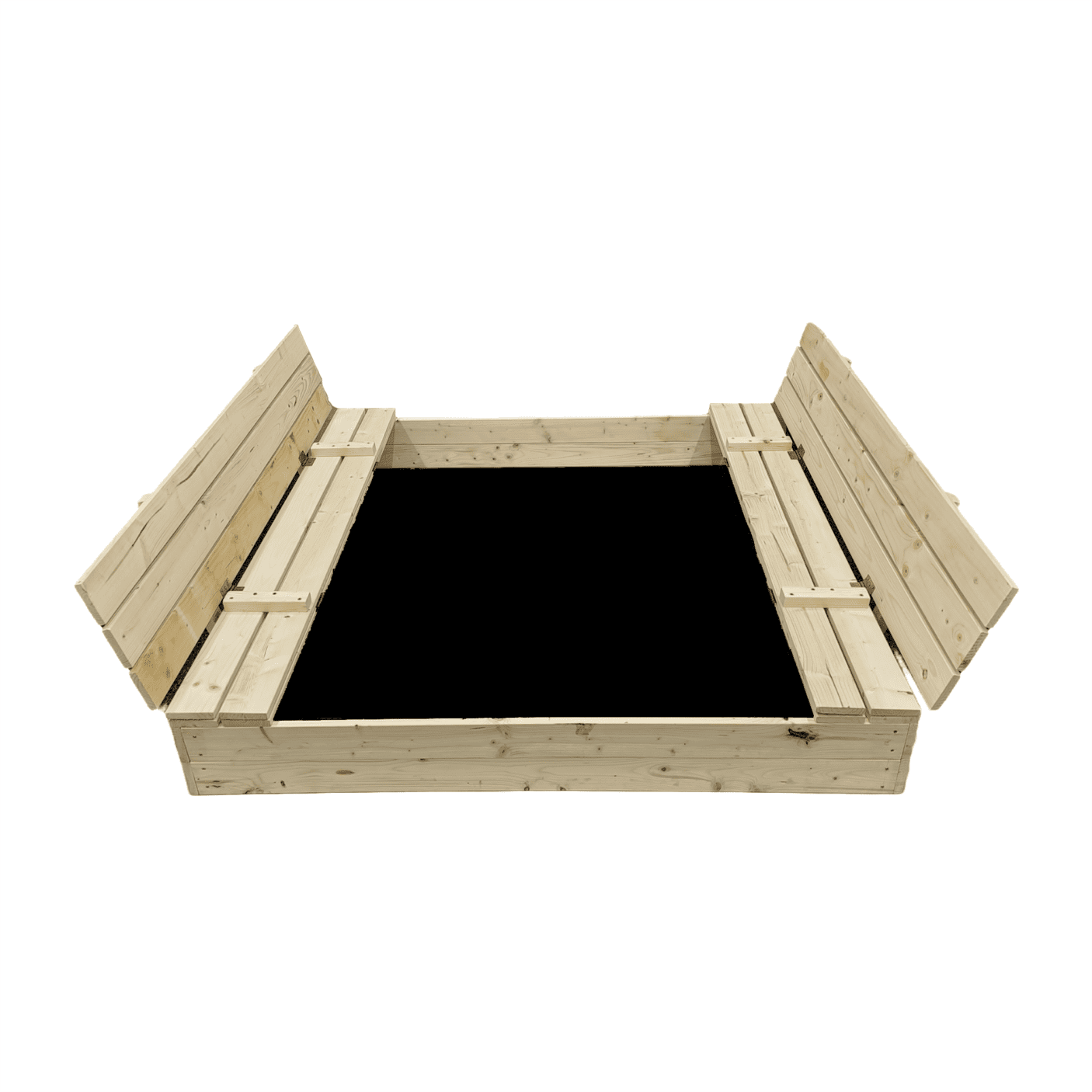 Smėlio dėžė Bonus Orbis, 140x140cm, su patiesalu ir 300kg smėlio