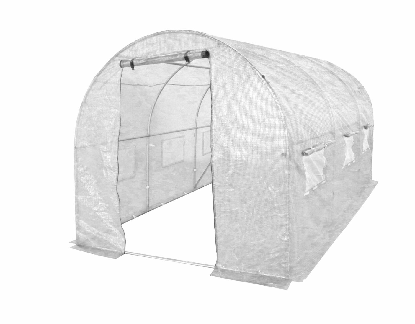 Armuota šiltnamio plėvelė, 2 x 4,5 m, balta