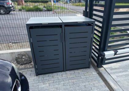 Metalinė dviguba konteinerio stoginė - Image 2