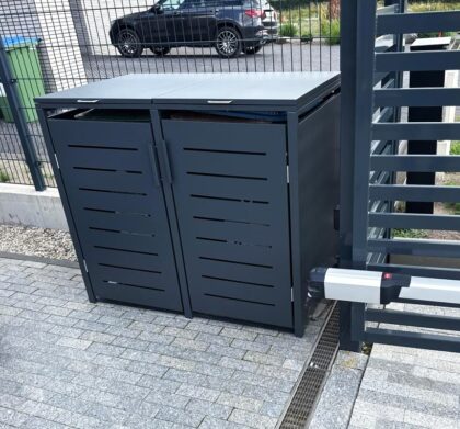 Metalinė dviguba konteinerio stoginė - Image 3