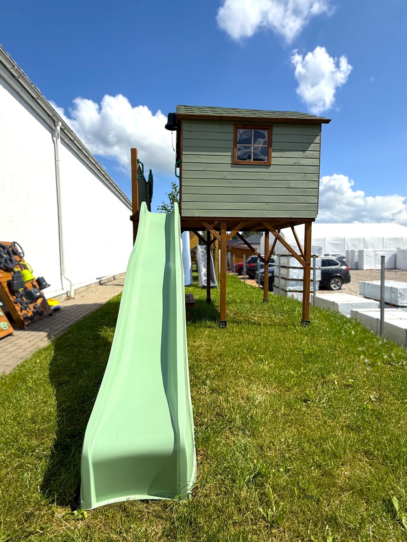 Pastelinė žalia čiuožykla 300 cm - Image 4