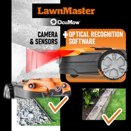 Belaidis vejos pjovimo robotas Lawnmaster 27 V, 4 Ah, 600m2 - Image 3