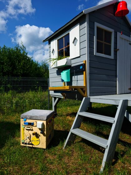 Medinis vaikų žaidimų namelis "Žiogelis" - Image 14