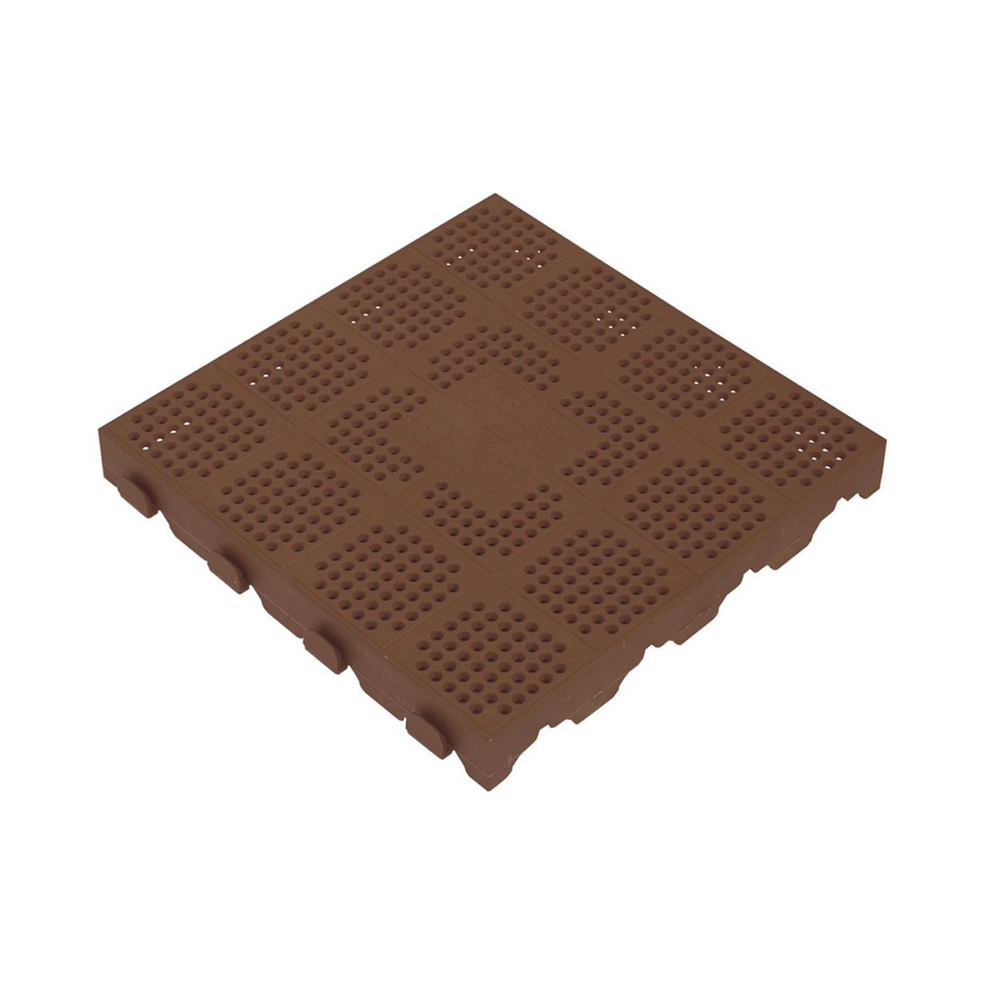 Lauko grindų danga, 40 x 40 x 4.8 cm, ruda - Image 1