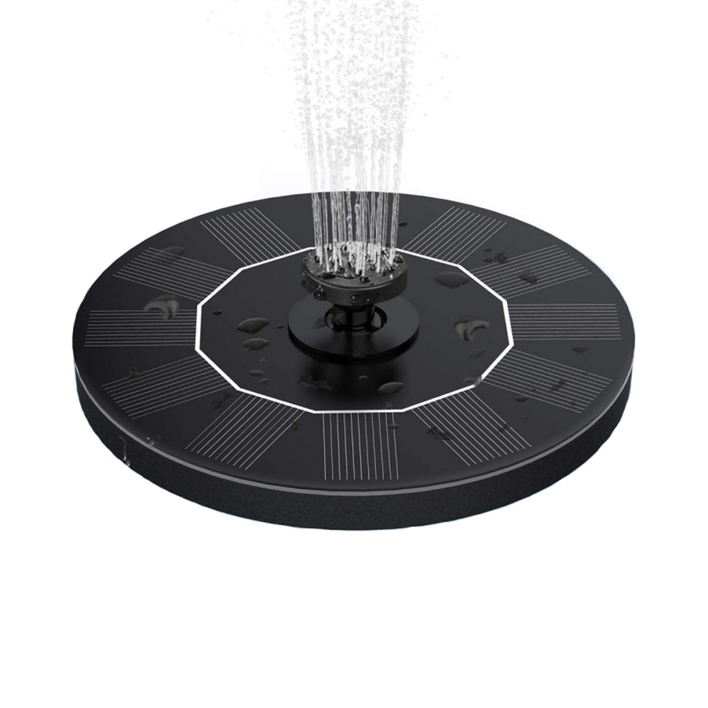 Fontano siurblys su saulės baterija LOTOSAS, 160 mm, LED - Image 1