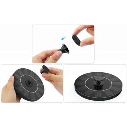 Fontano siurblys su saulės baterija LOTOSAS, 160 mm, LED - Image 4