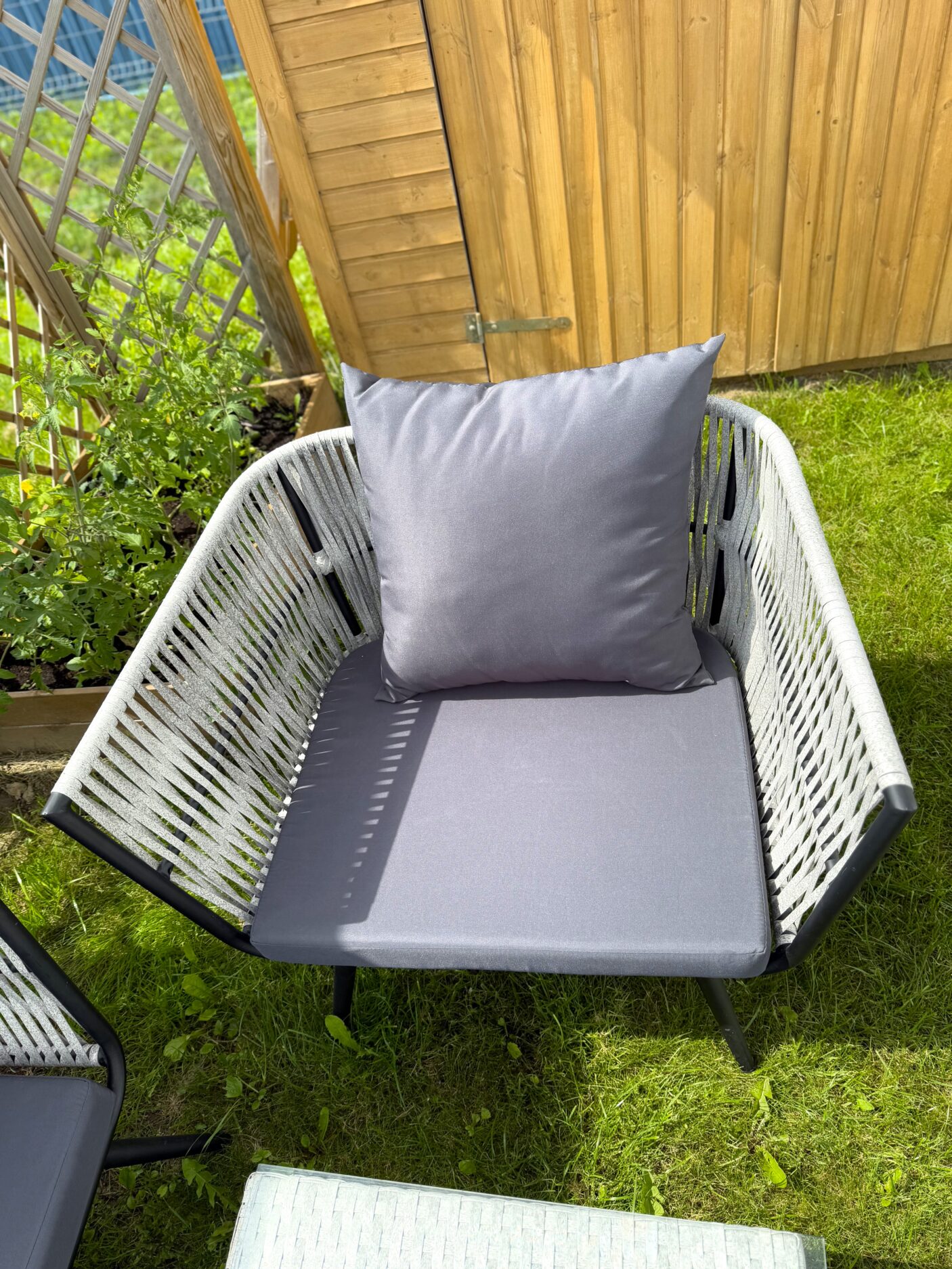 Lauko baldų komplektas „Gordo”, tamsiai pilkas - Image 10