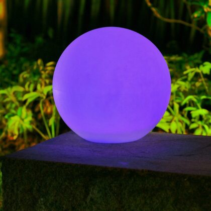 Lauko šviestuvas su saulės baterija "Rutulys", 30 cm - Image 5