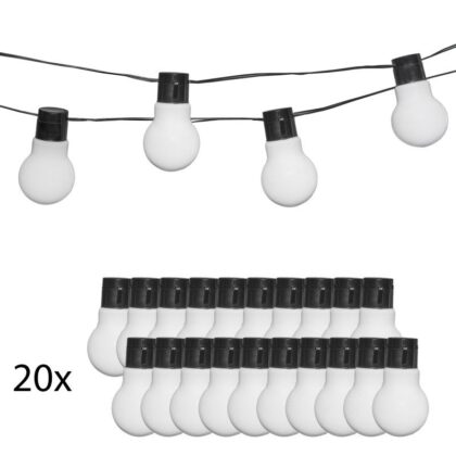LED lempučių girlianda su saulės baterija, 2 m - Image 7
