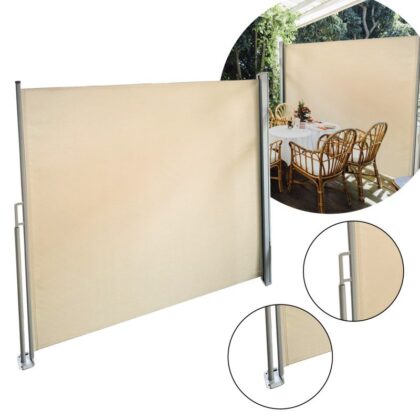 Šoninė lauko markizė, 2 x 3 m, smėlio spalvos - Image 14