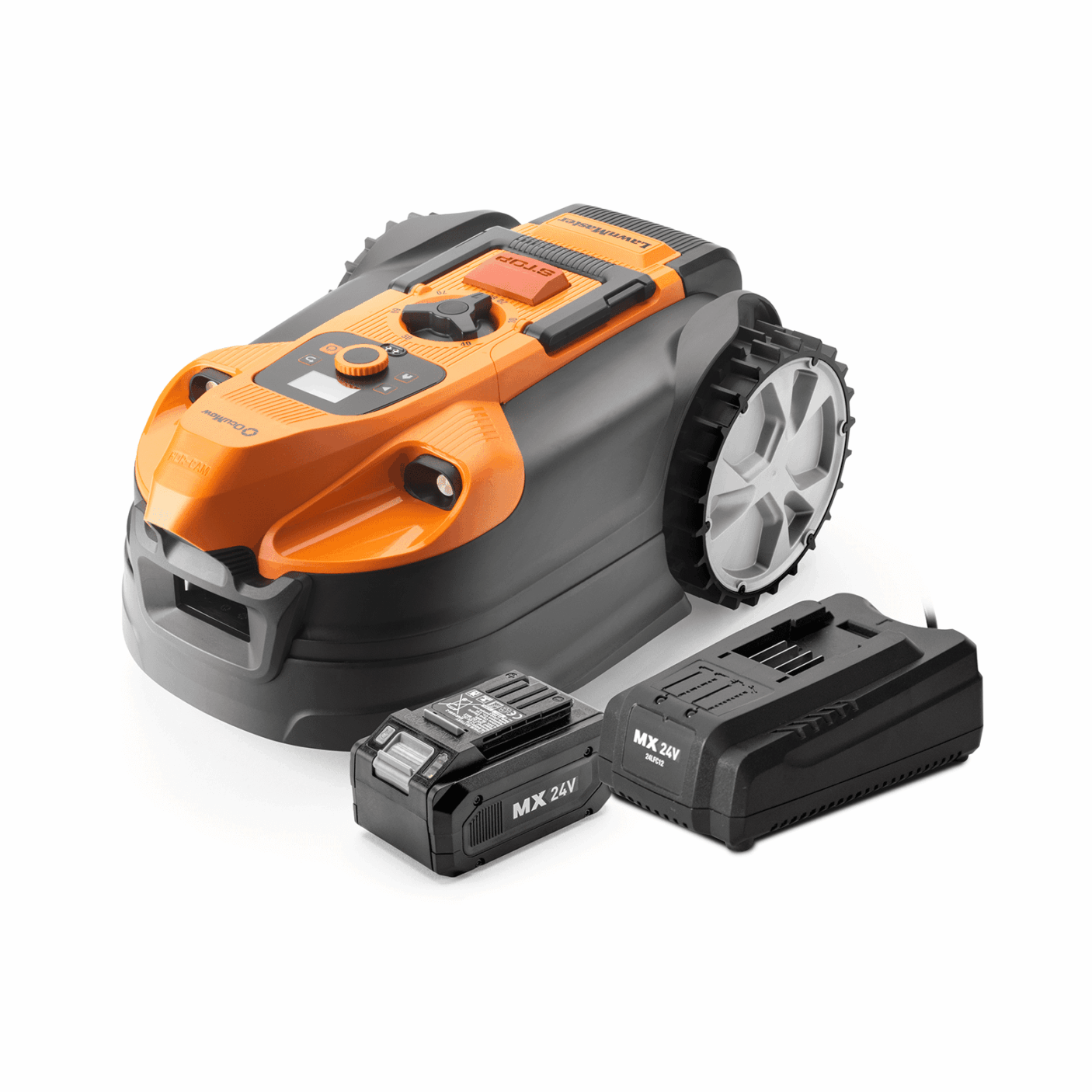 Belaidis vejos pjovimo robotas Lawnmaster 27 V, 4 Ah, 600m2 - Image 1