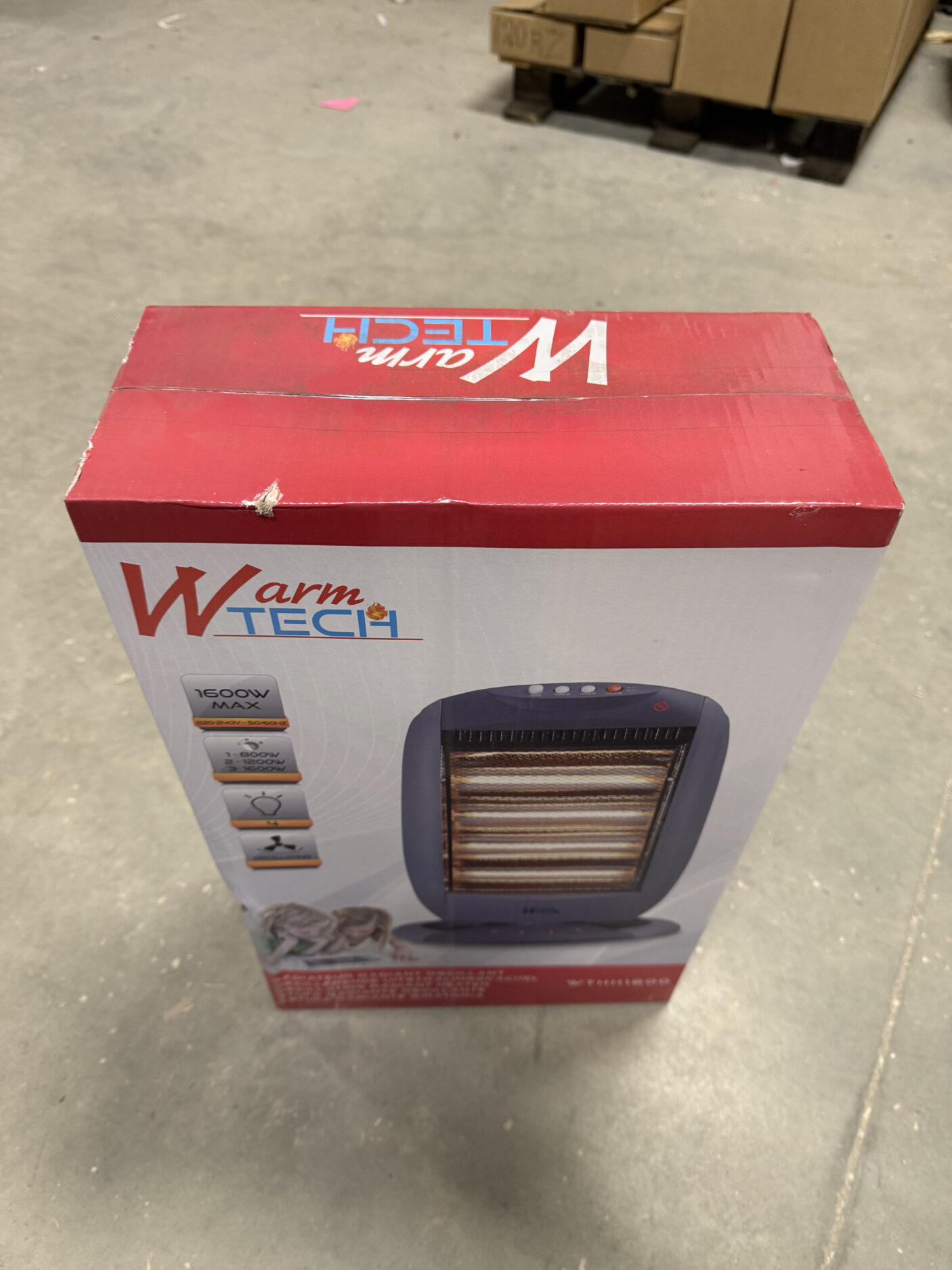 Infraraudonųjų spindulių šildytuvas Warm Tech, 1600 W - prekė su defektu - Image 3