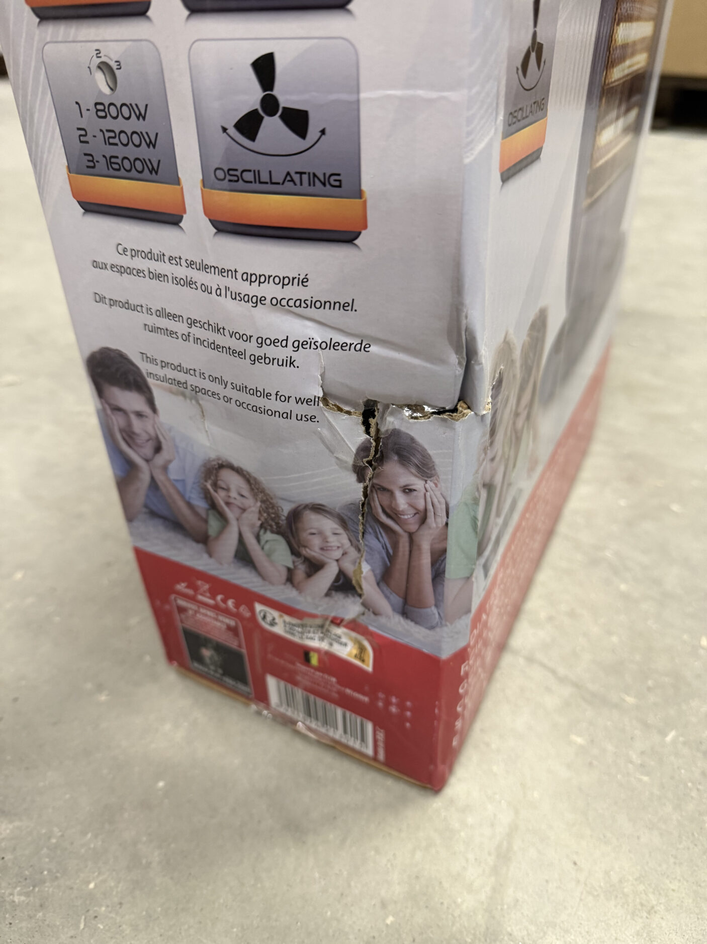 Infraraudonųjų spindulių šildytuvas Warm Tech, 1600 W - prekė su defektu - Image 2