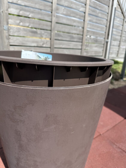 Vazonas "Granitas" su vandens rezervuaru, 53 cm - prekė su defektu - Image 2