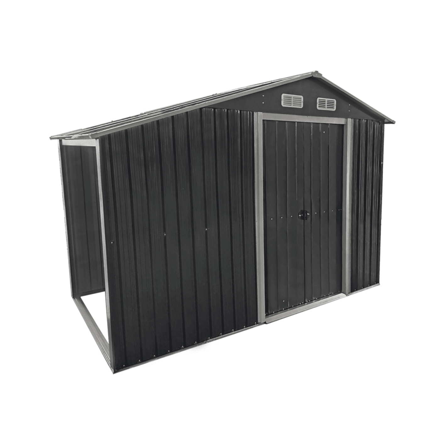 Metalinis sandėliukas "Apuokas" su malkine, 3,5 m2 - Image 1
