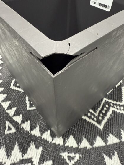 Vazonas „Antracitas” su vandens rezervuaru, 39 cm - prekė su defektu - Image 2