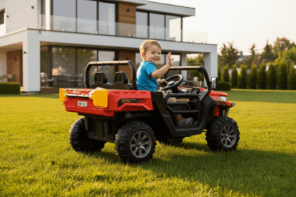 Vaikiškas elektrinis bagis, raudonas - Image 3