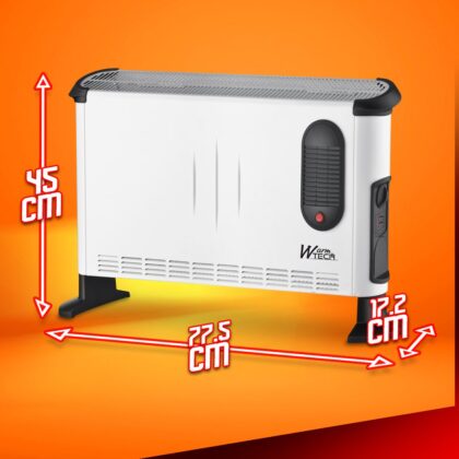 Elektrinis mobilus šildytuvas su turbo ventiliatoriumi, 3000 W - Image 3