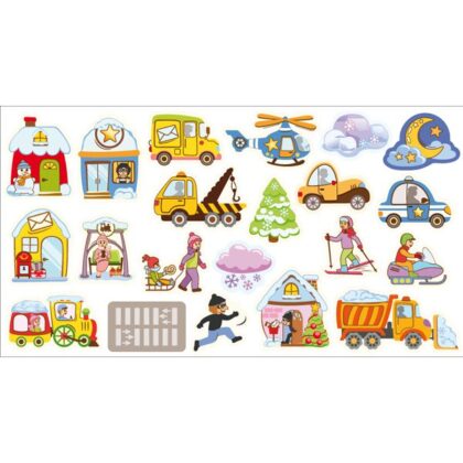 Mega Magnetic Board Winter figūrėlės