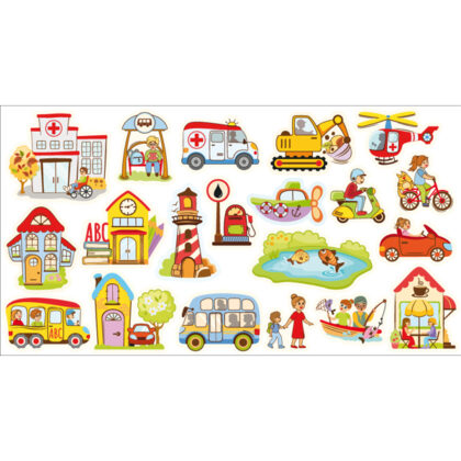 „Mega Magnetic Board City“ skaičiai