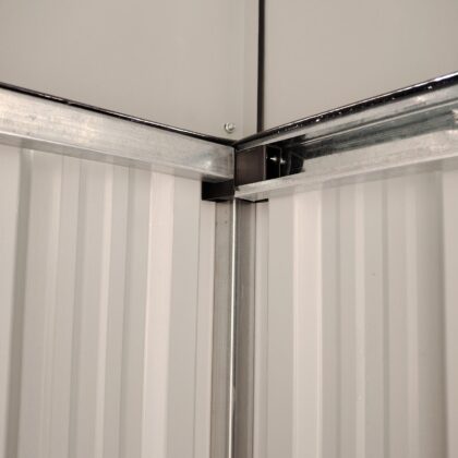 Metalinis sandėliukas su malkine, 9,35 m2, antracitas