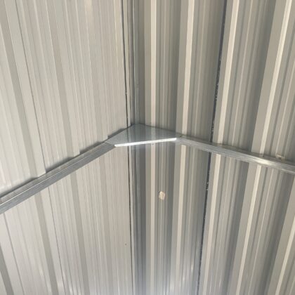 Metalinis sandėliukas su malkine, 9,35 m2, antracitas