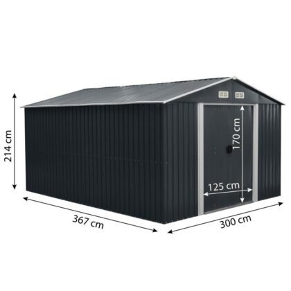 Metalinis sandėliukas „Apuokas”, 11 m2