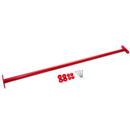 Metalinis skersinis 125 cm, raudonas