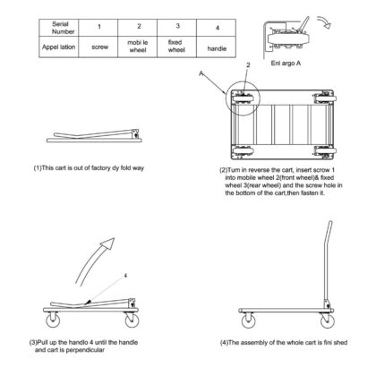STANLEY PC511 platforminis sunkvežimis 250 kg