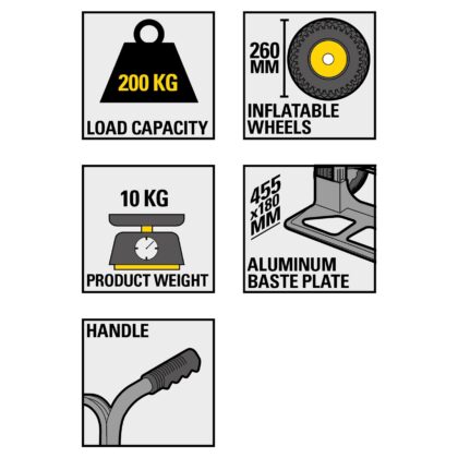 Krovinių vežimėlis Stanley HT513, 200 kg - Image 3